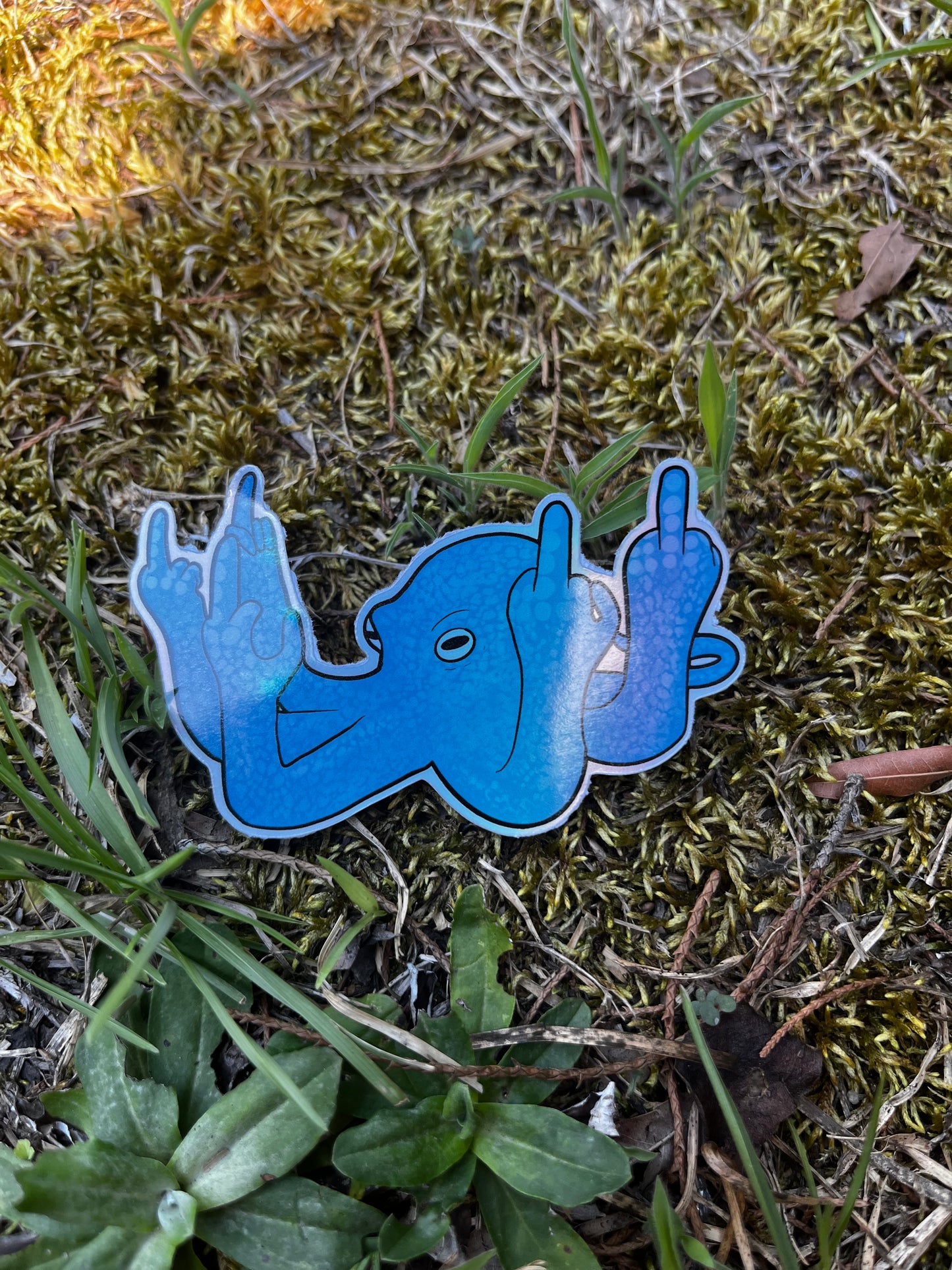 Fucktopus ππ Holographic Sticker