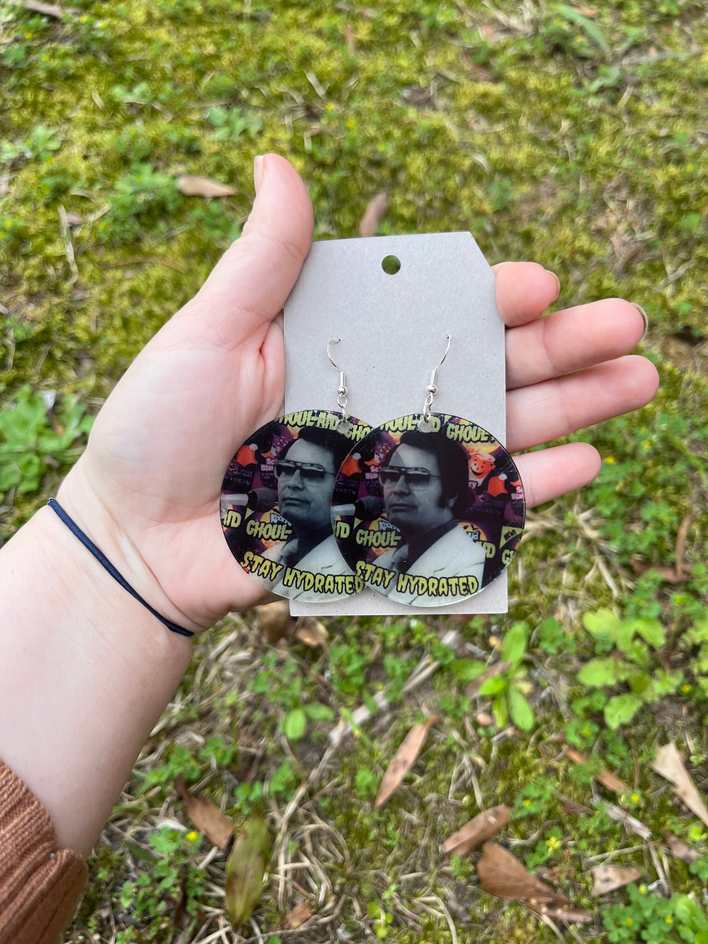 Stay Hydrated Jim Jones Acrylic Earrings