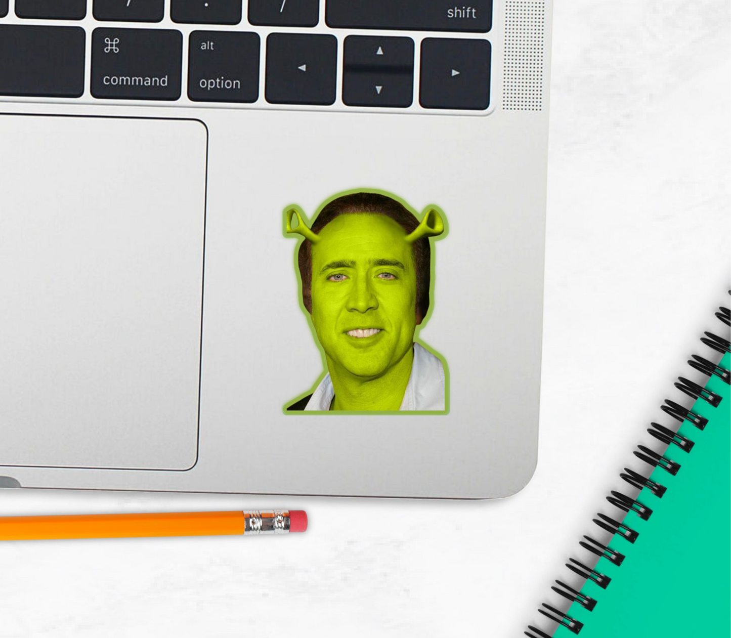 Shrekolas Cage Holographic Sticker