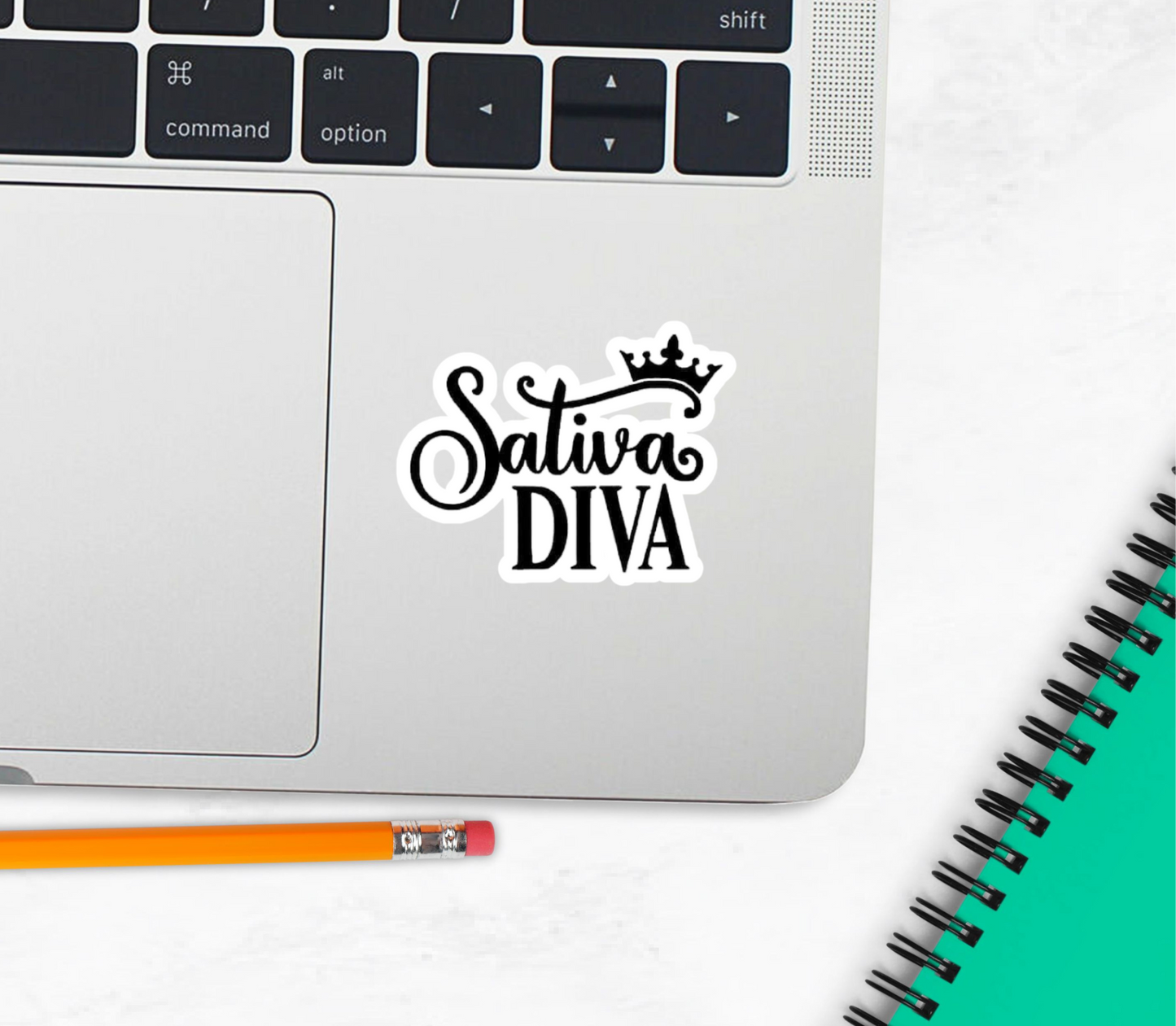 Sativa Diva Holographic Sticker
