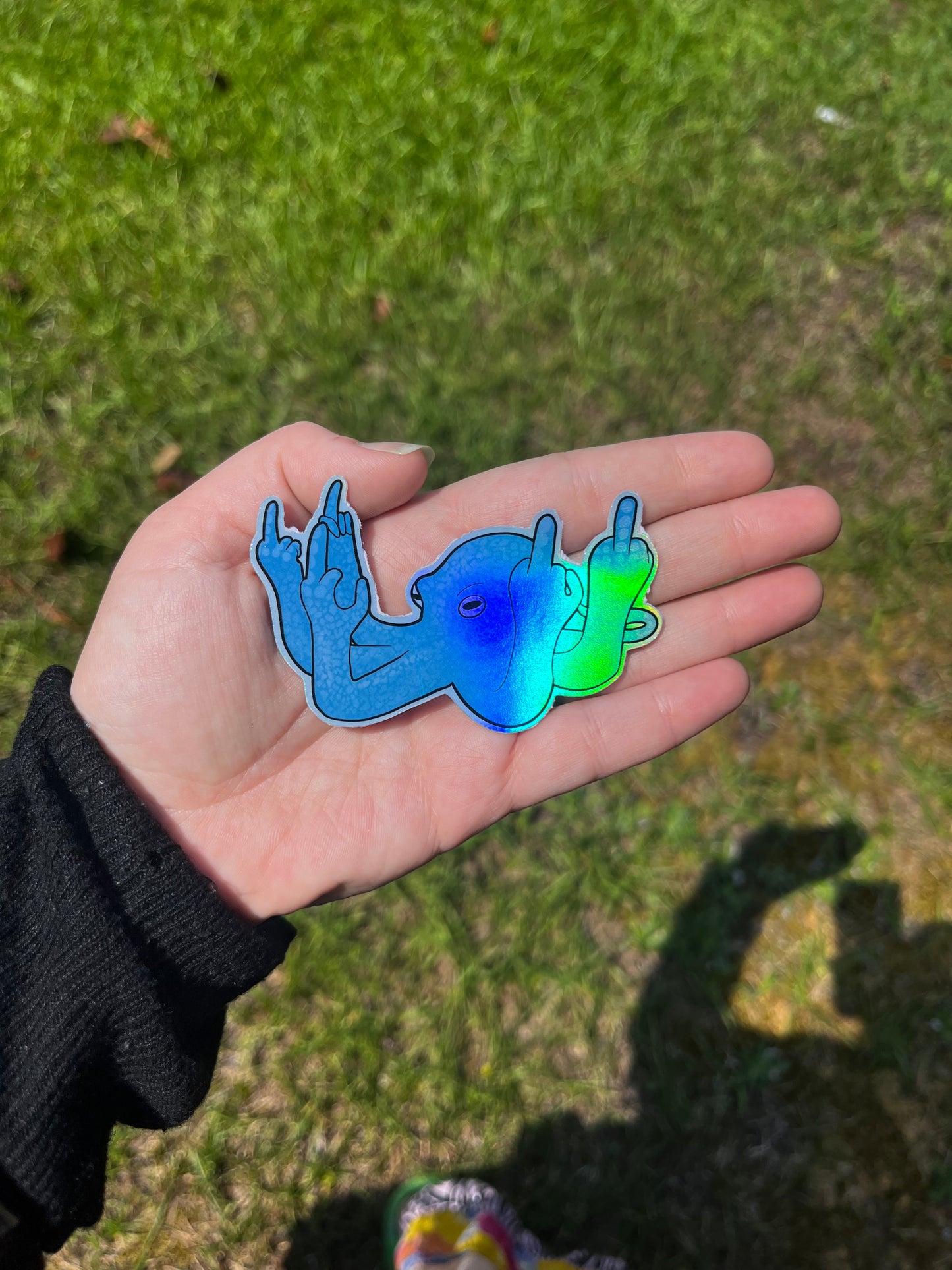 Fucktopus ππ Holographic Sticker