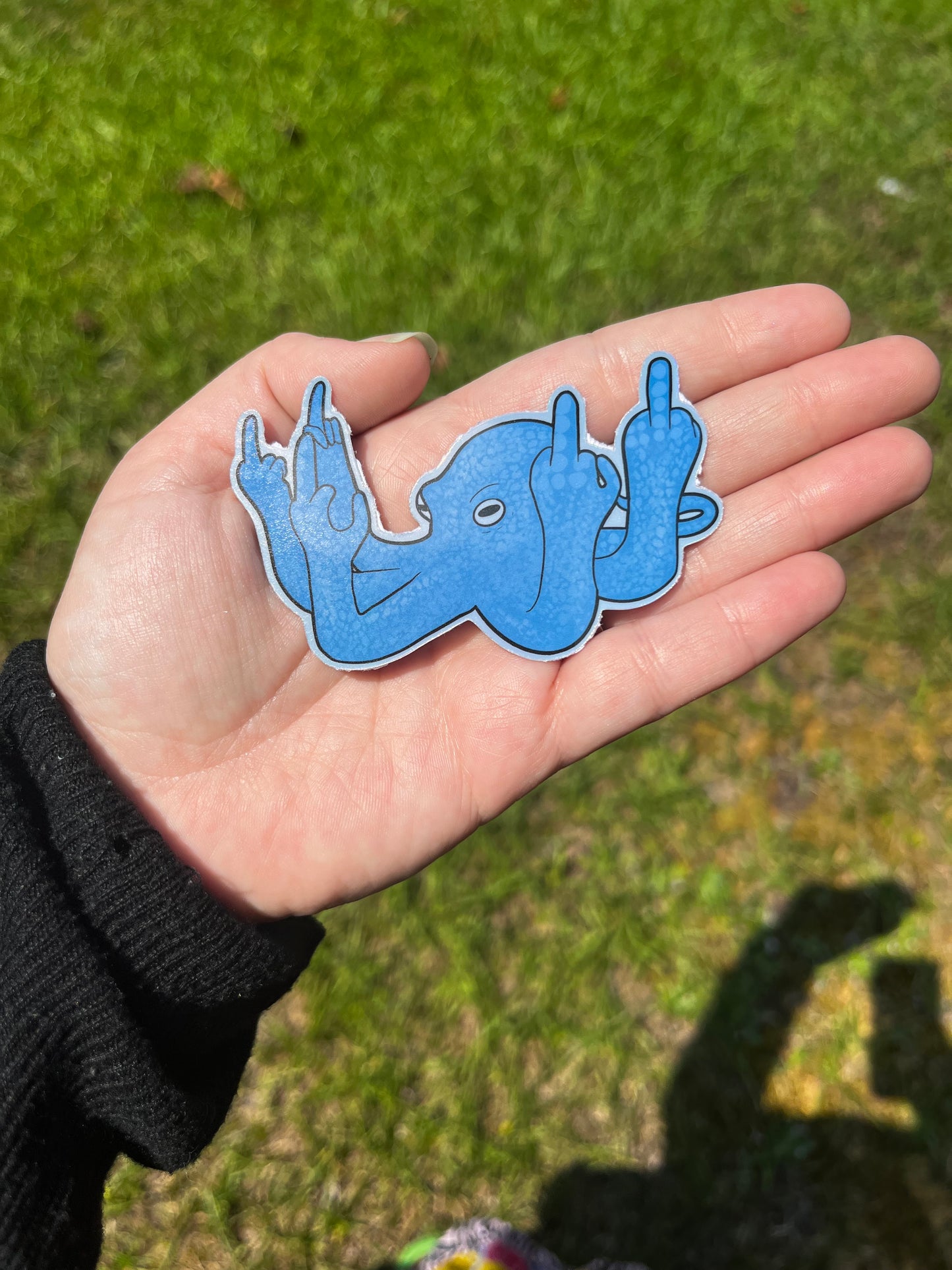 Fucktopus ππ Holographic Sticker