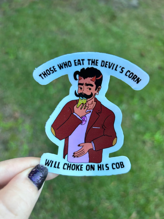 Devils Big Cob Holographic sticker