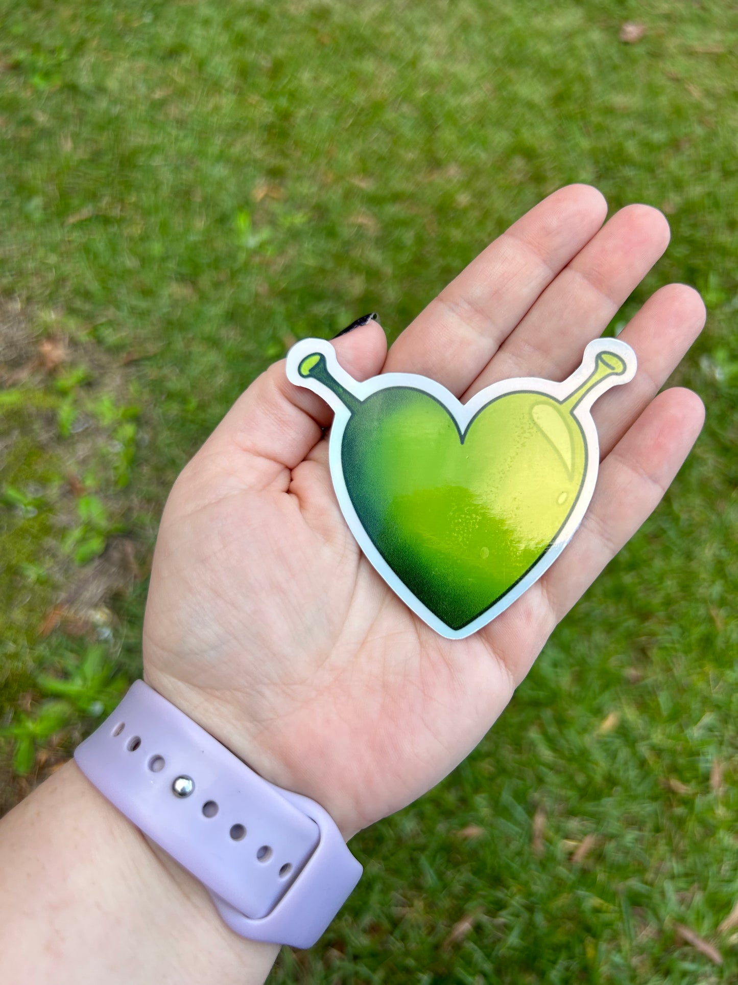 Ogre Heart Holographic Sticker