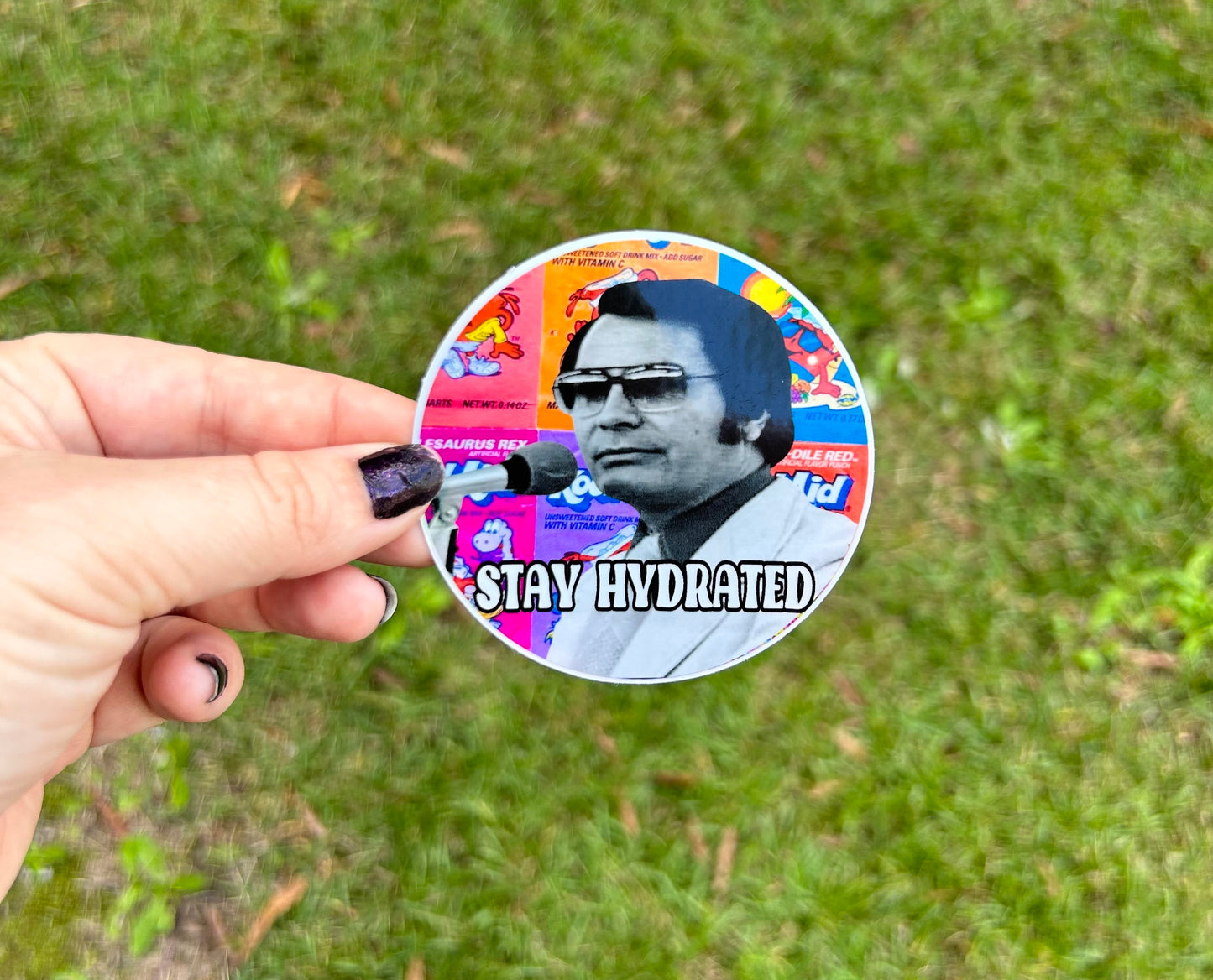 Stay Hydrated Jonestown Holographic Sticker