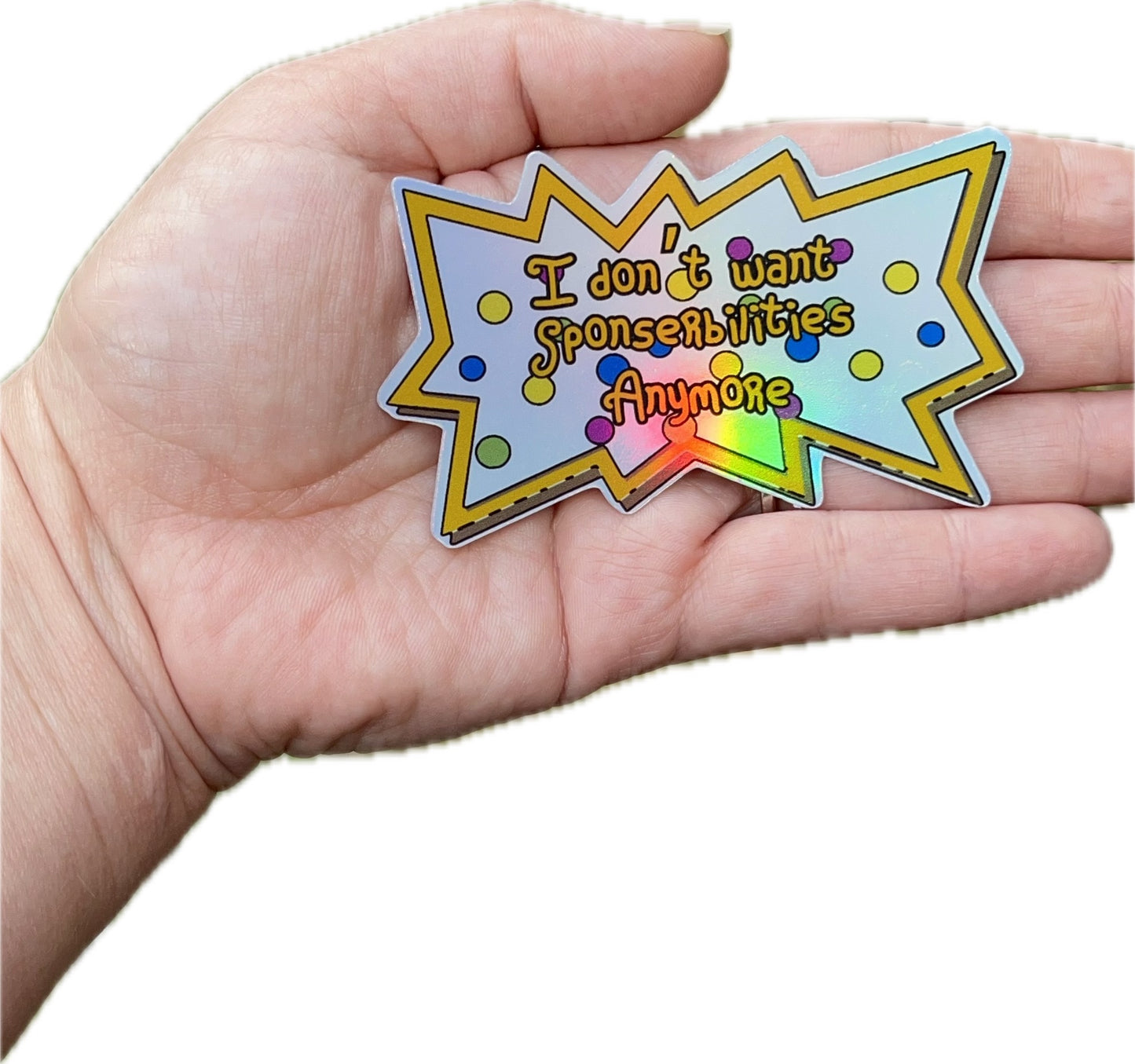 Sponserbilities Holographic Waterproof Sticker