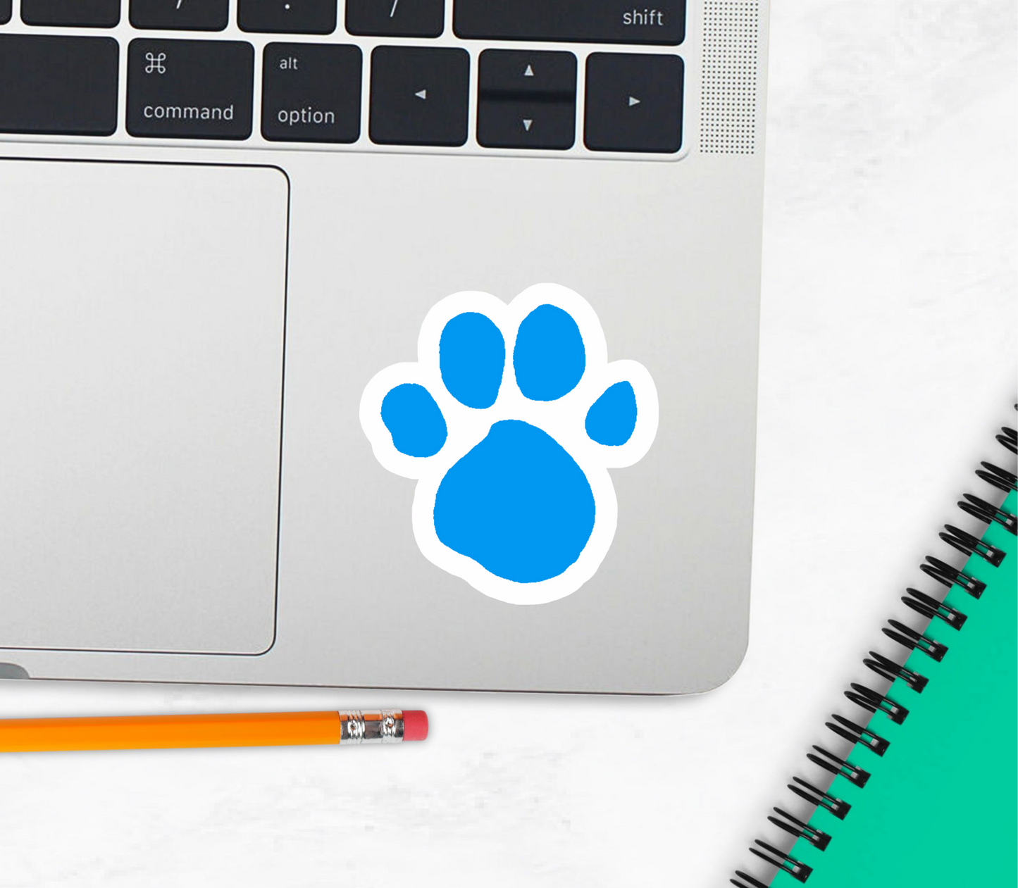 Clue Paw Print Holographic Sticker