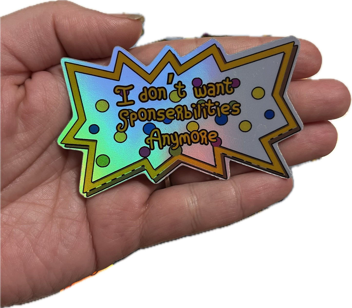 Sponserbilities Holographic Waterproof Sticker