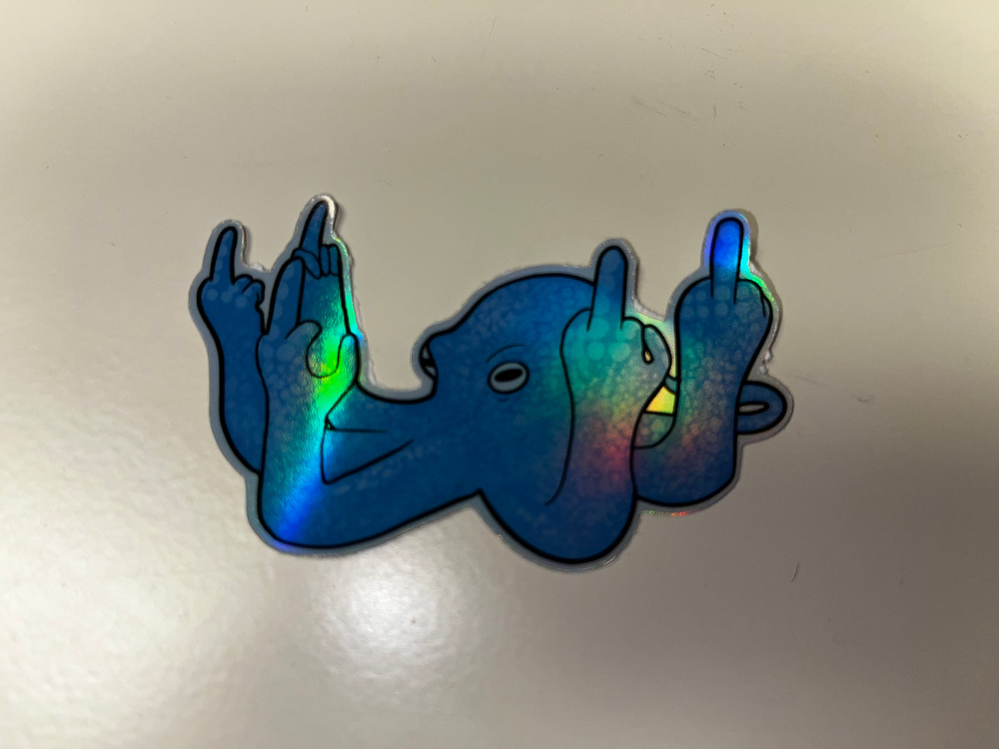 Fucktopus 🐙🖕 Holographic Sticker