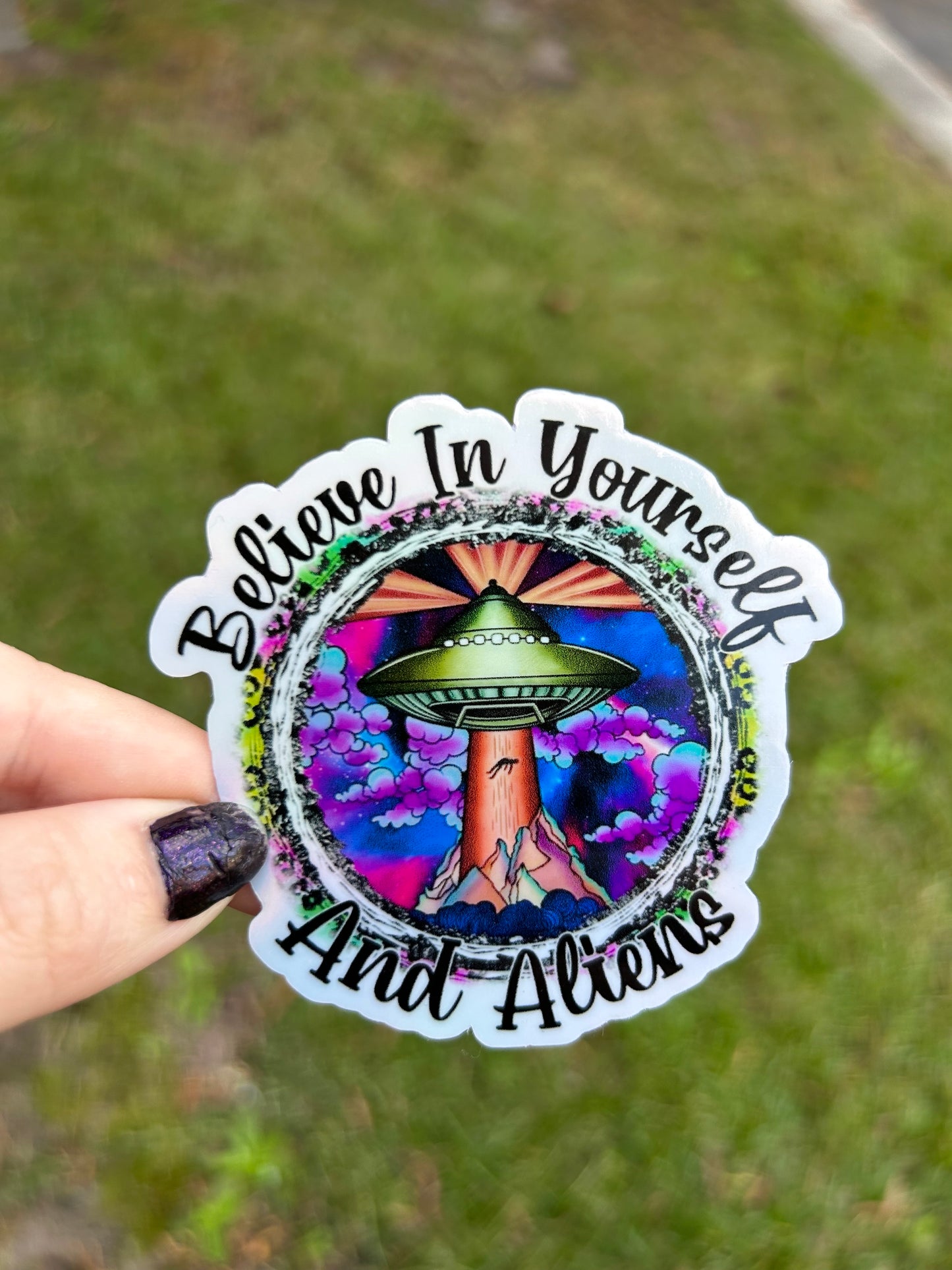 Believe In Yourself Holographic Sticker