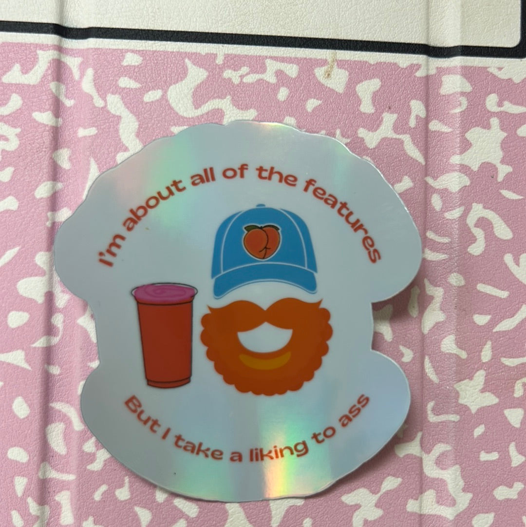 Take a liking to A$$ Holo Sticker