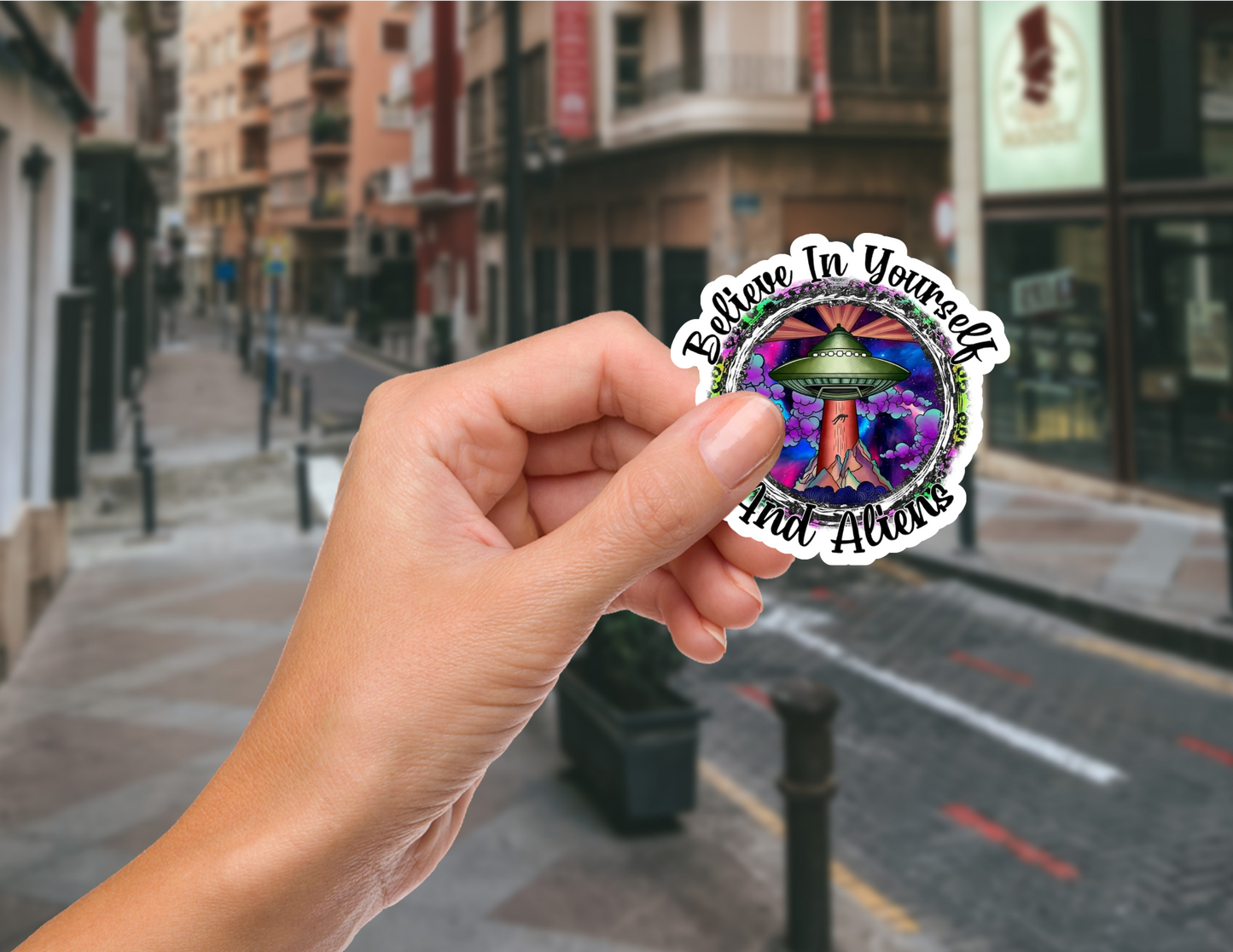 Believe In Yourself Holographic Sticker