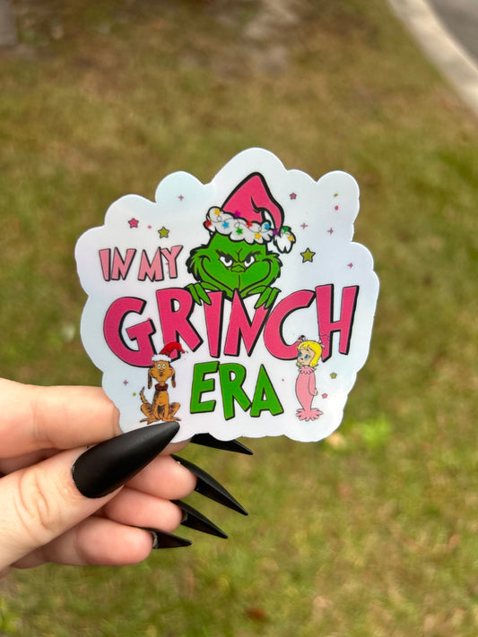 In My Grinch Era Holographic Sticker