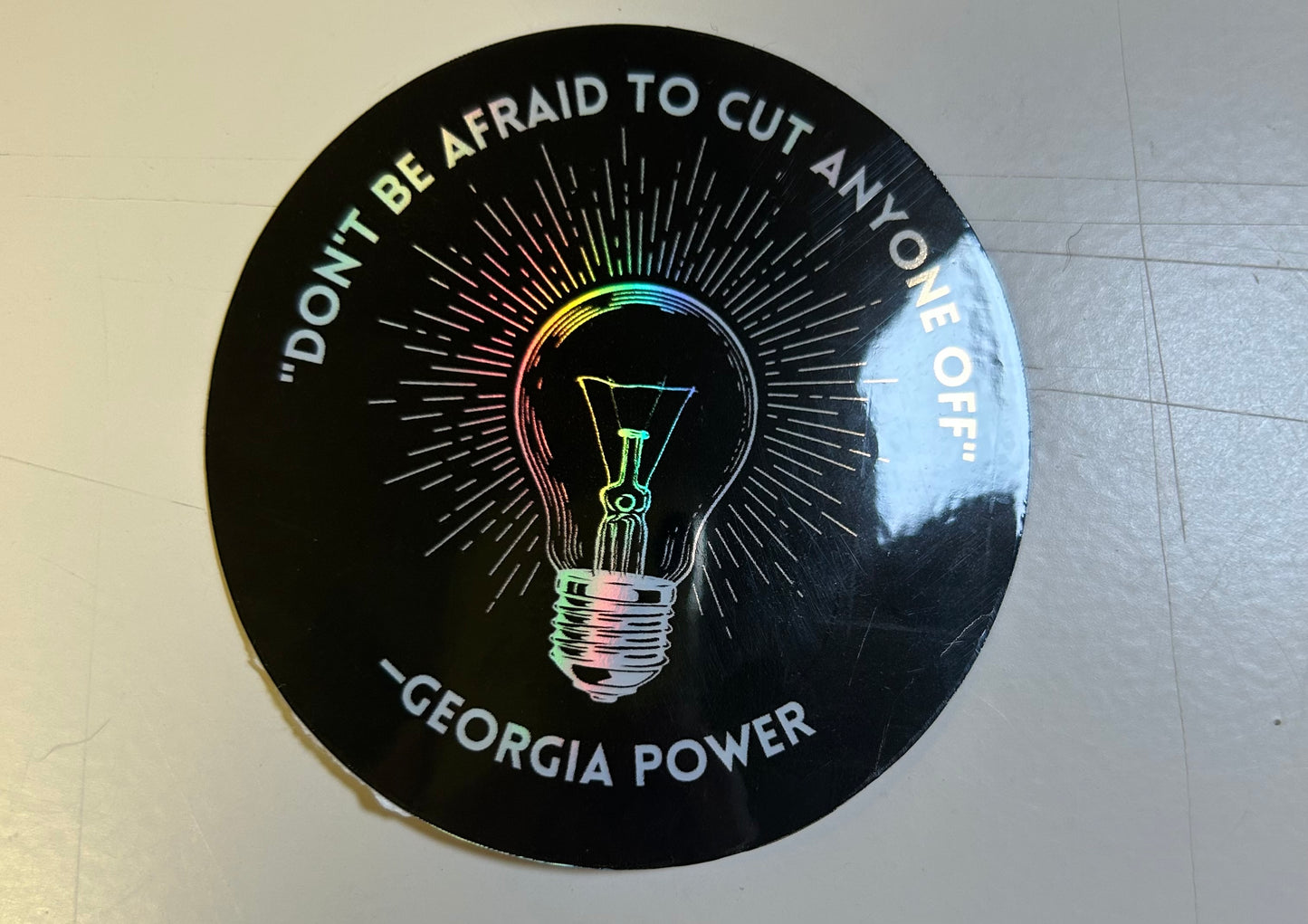 Georgia Power Holographic Sticker