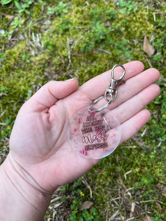 Hot-mess Acrylic keychain ￼