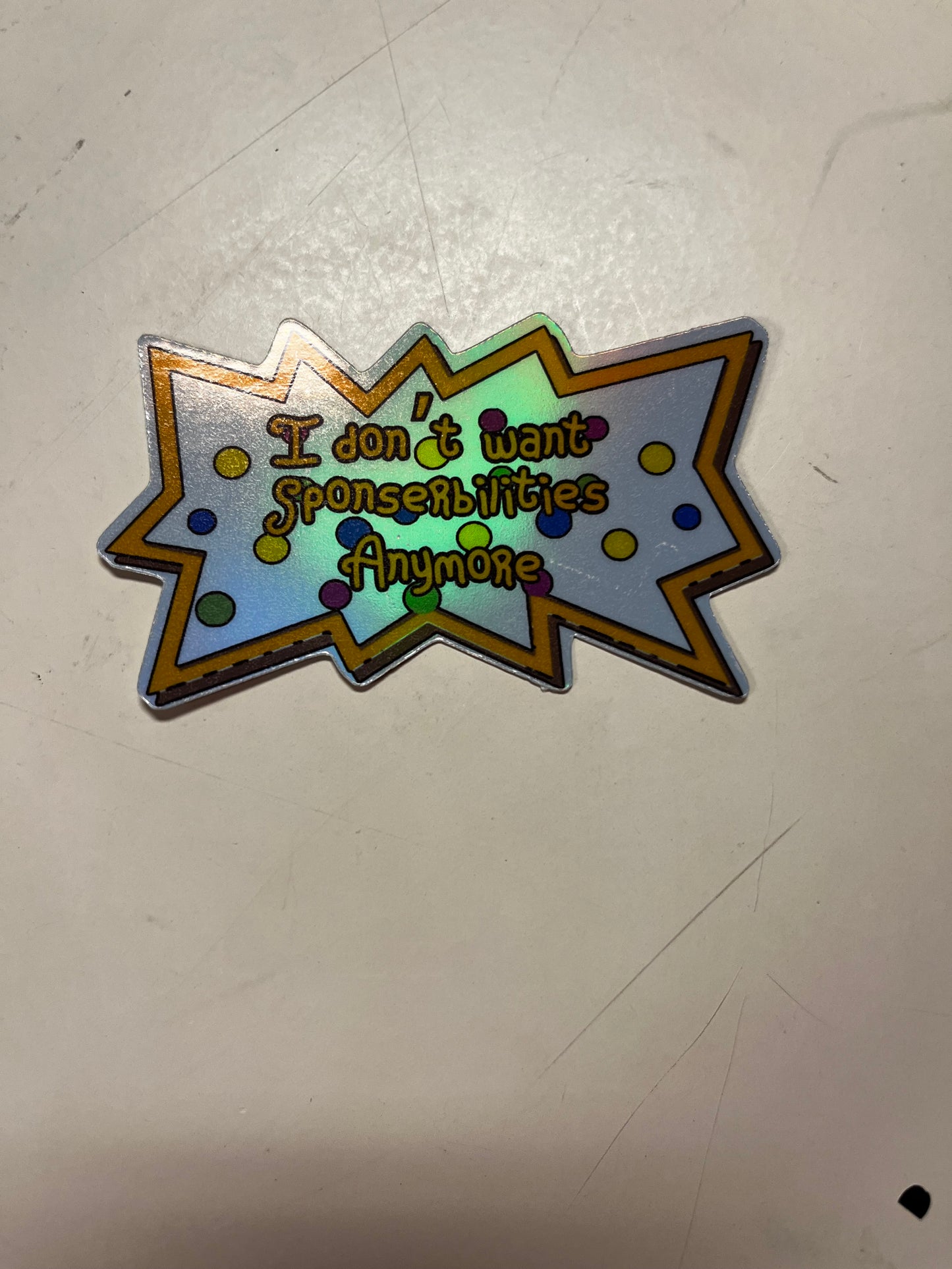 Sponserbilities Holographic Waterproof Sticker