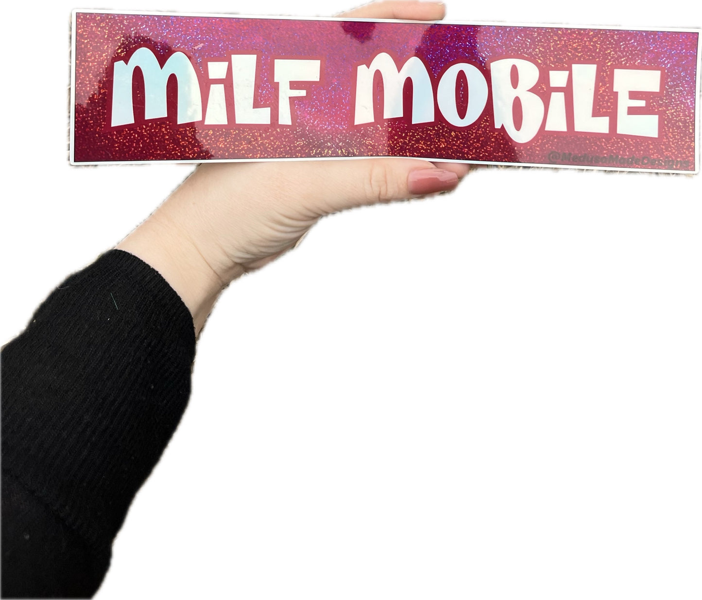 Milf Mobile Holographic Bumper sticker