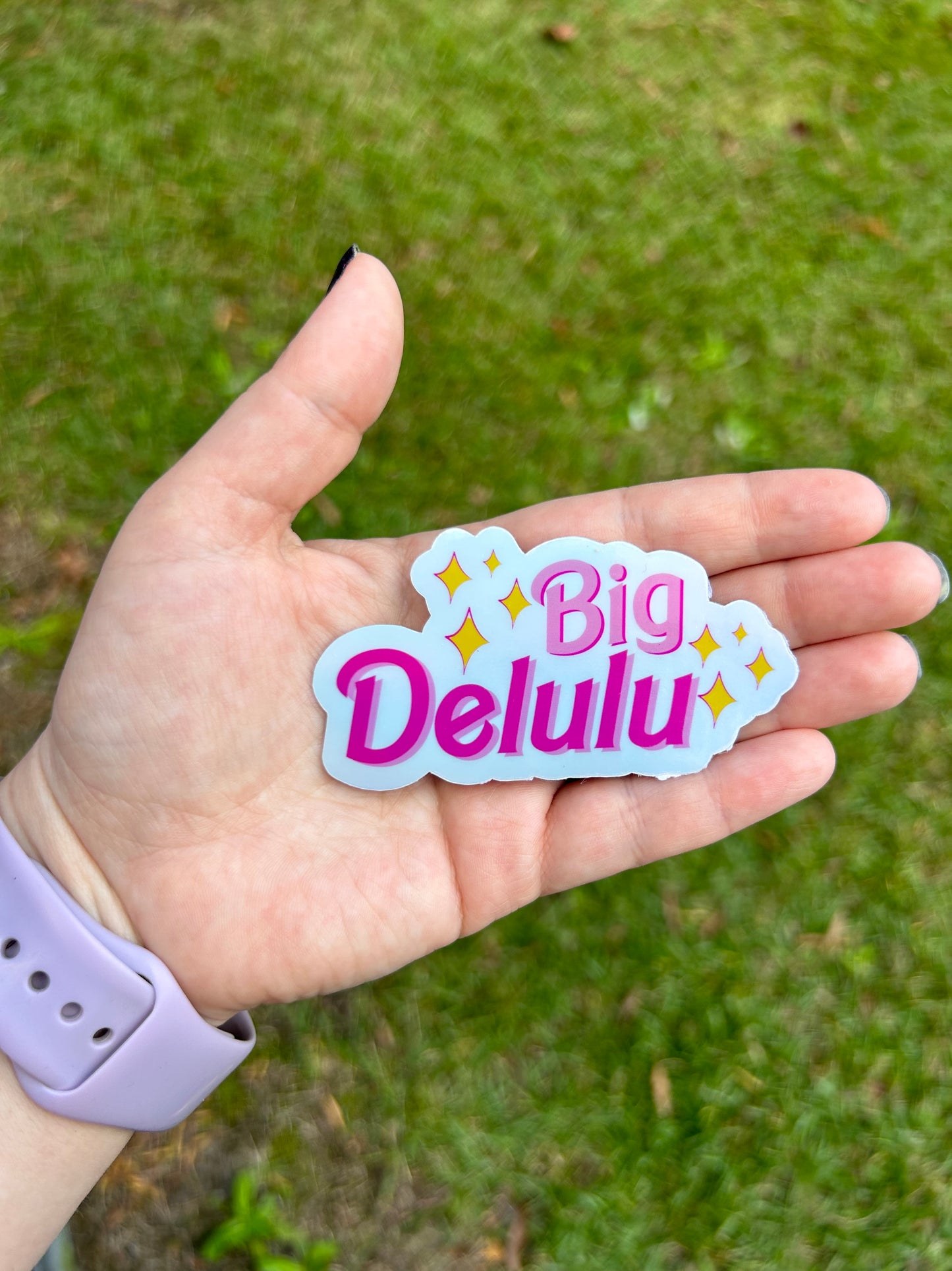 Big Delulu Holographic Sticker