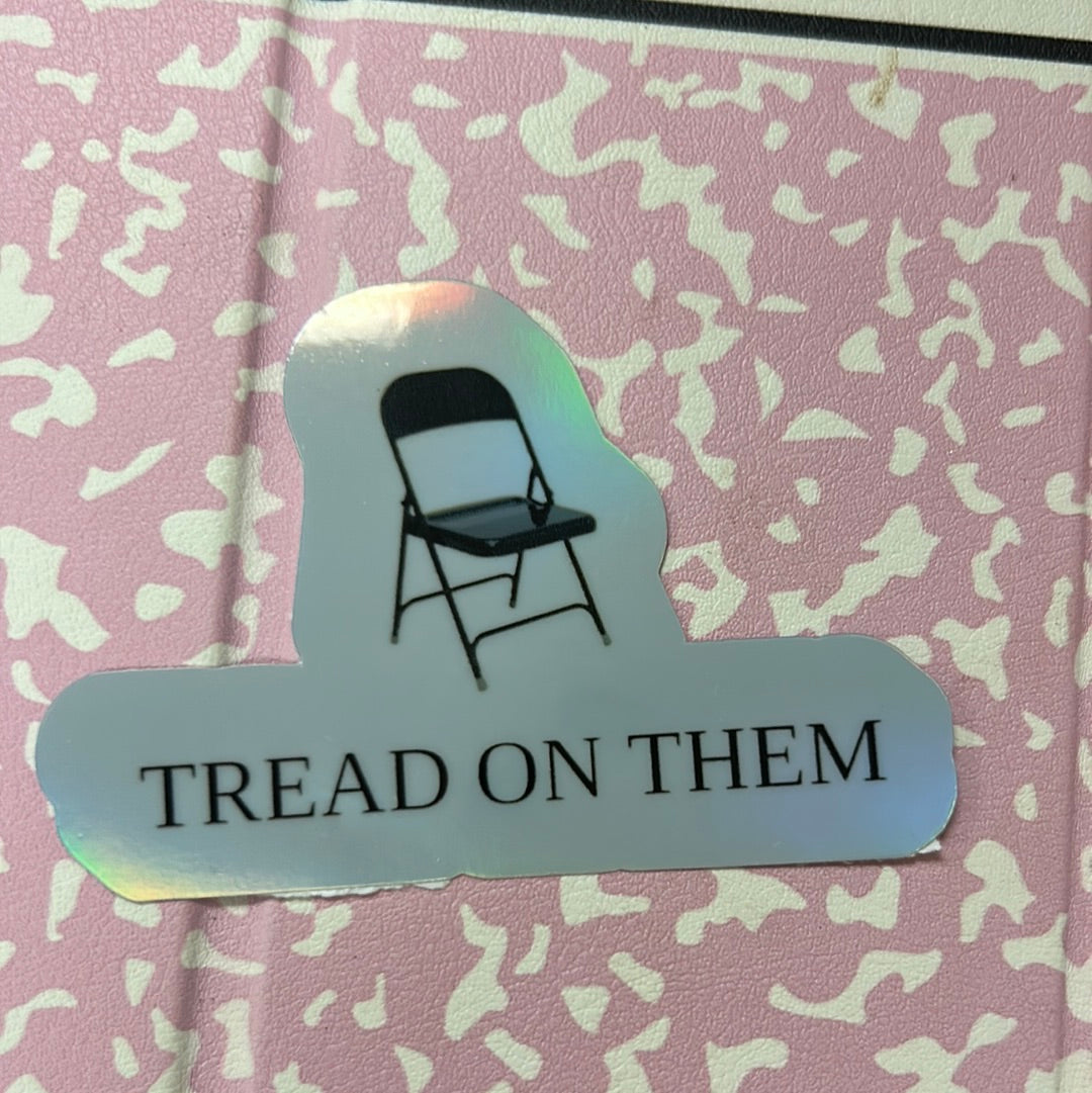 Chair Meme Holographic Sticker