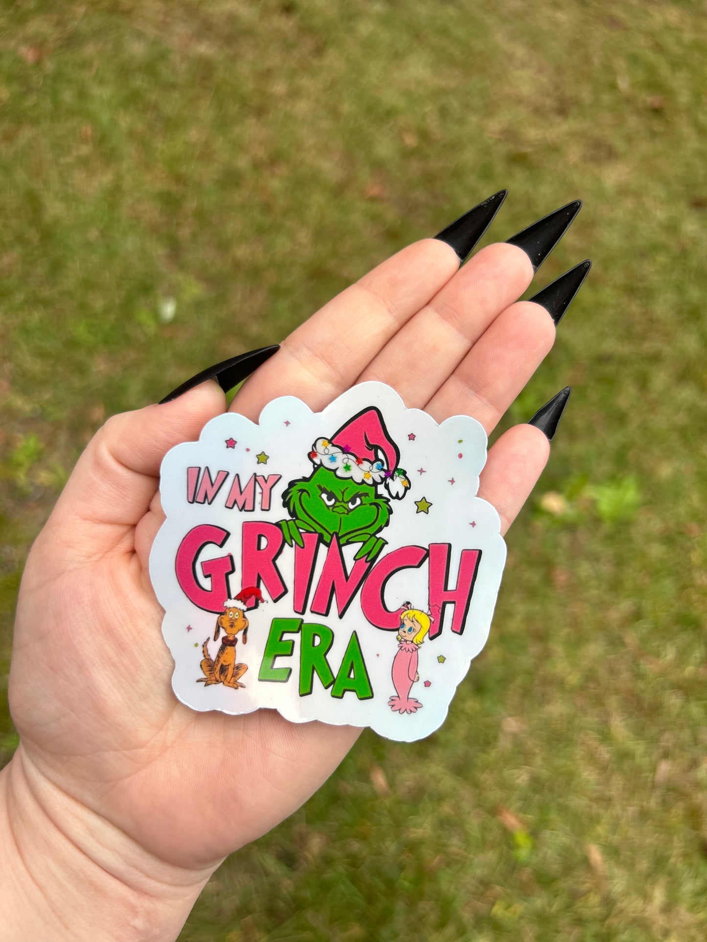 In My Grinch Era Holographic Sticker