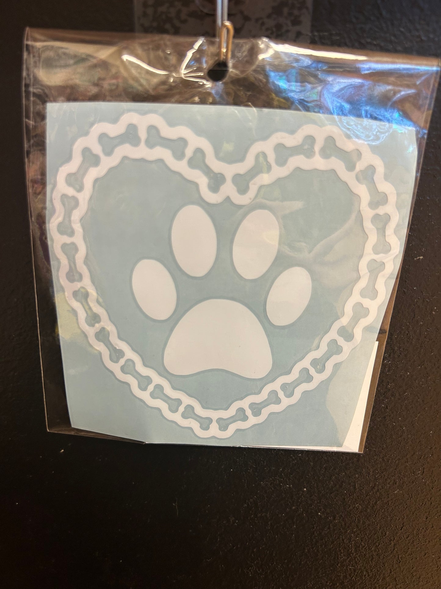 Bone Heart Vinyl Decal