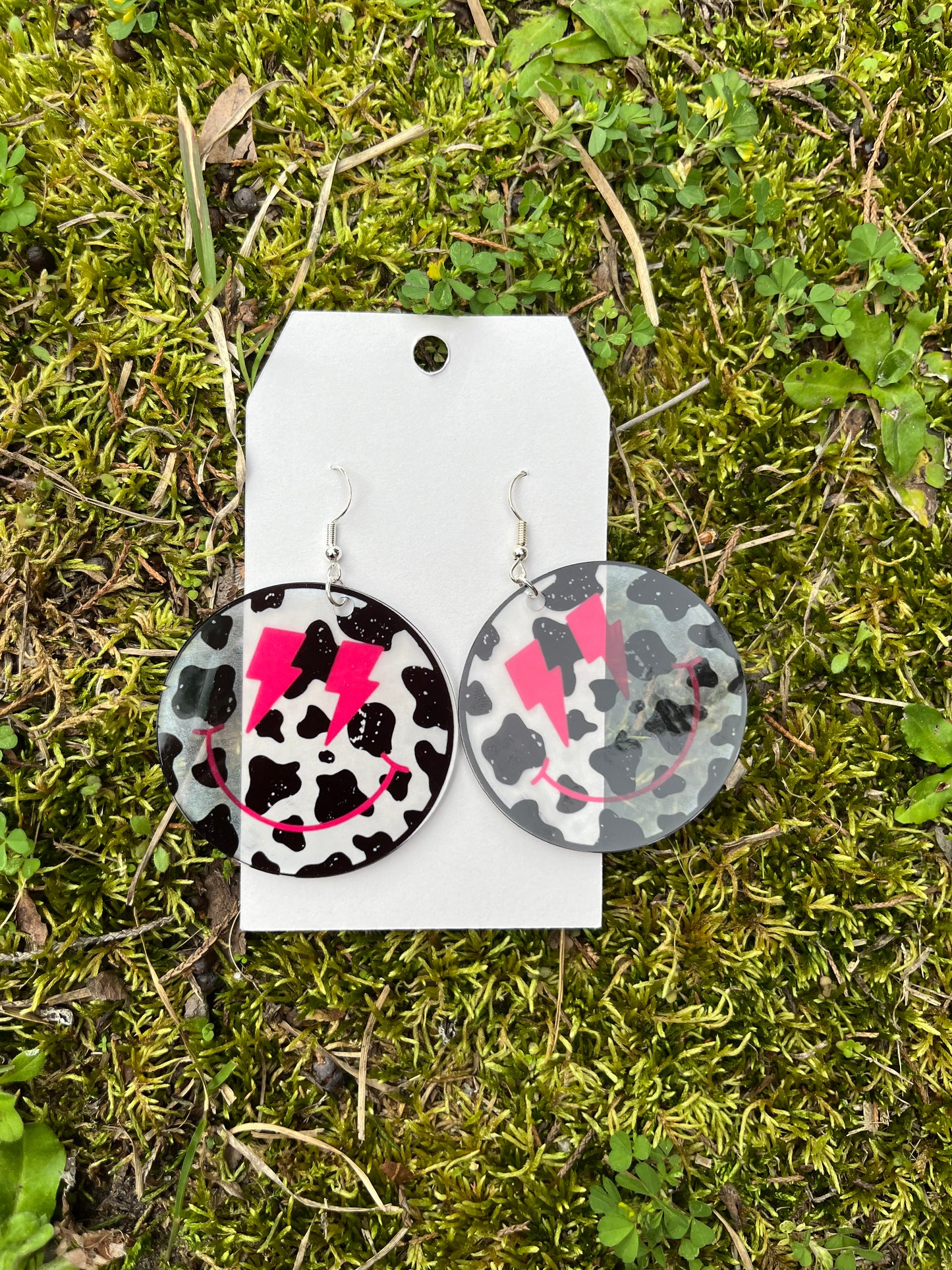 Smiley acrylic Earrings