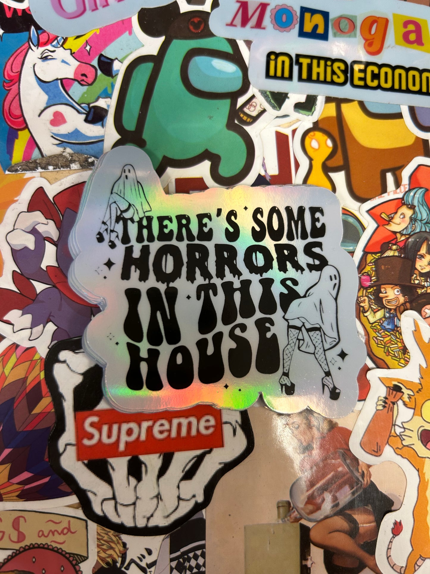 Horrors In This House Holographic Sticker