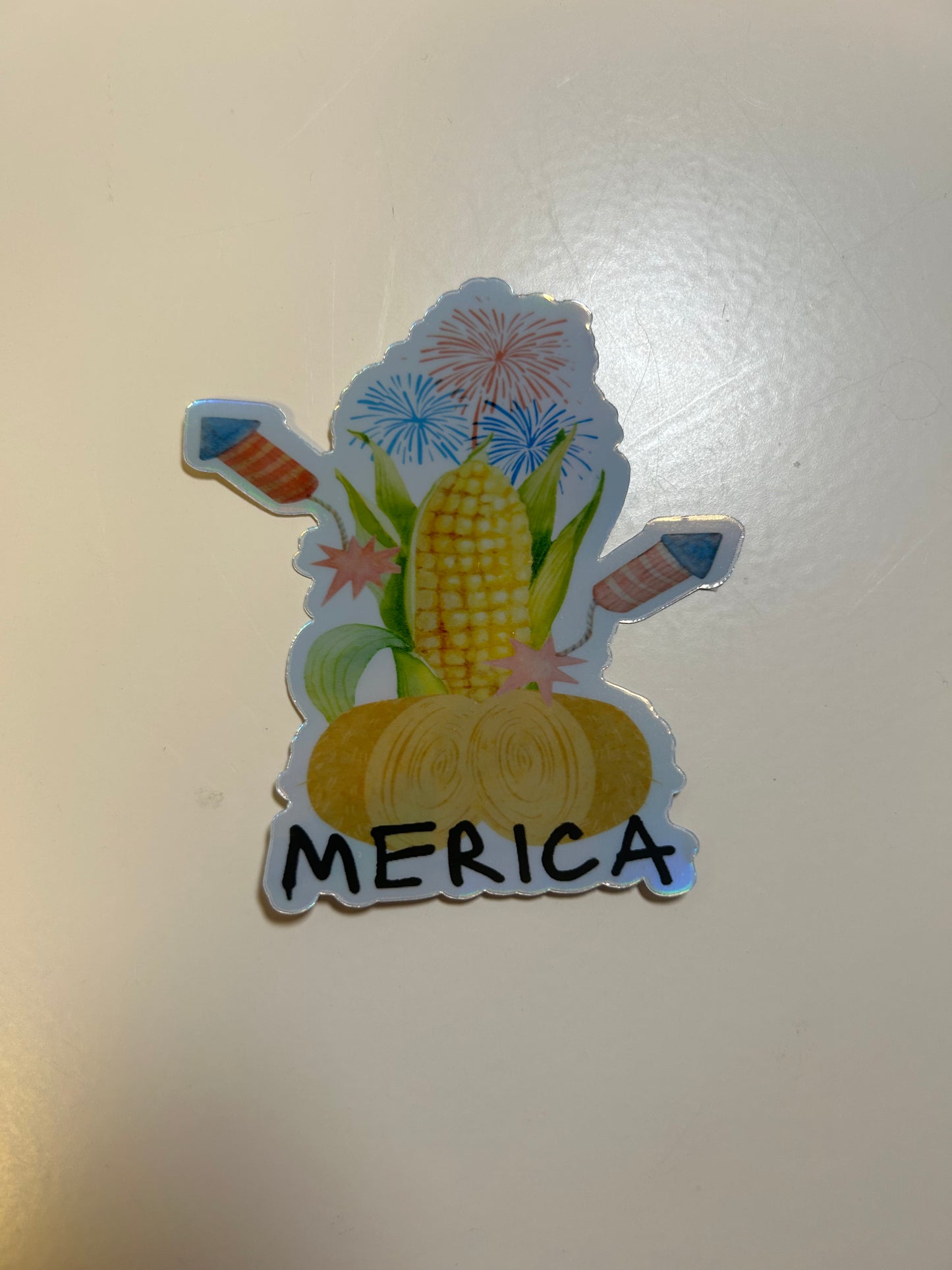 Merica Holographic Sticker