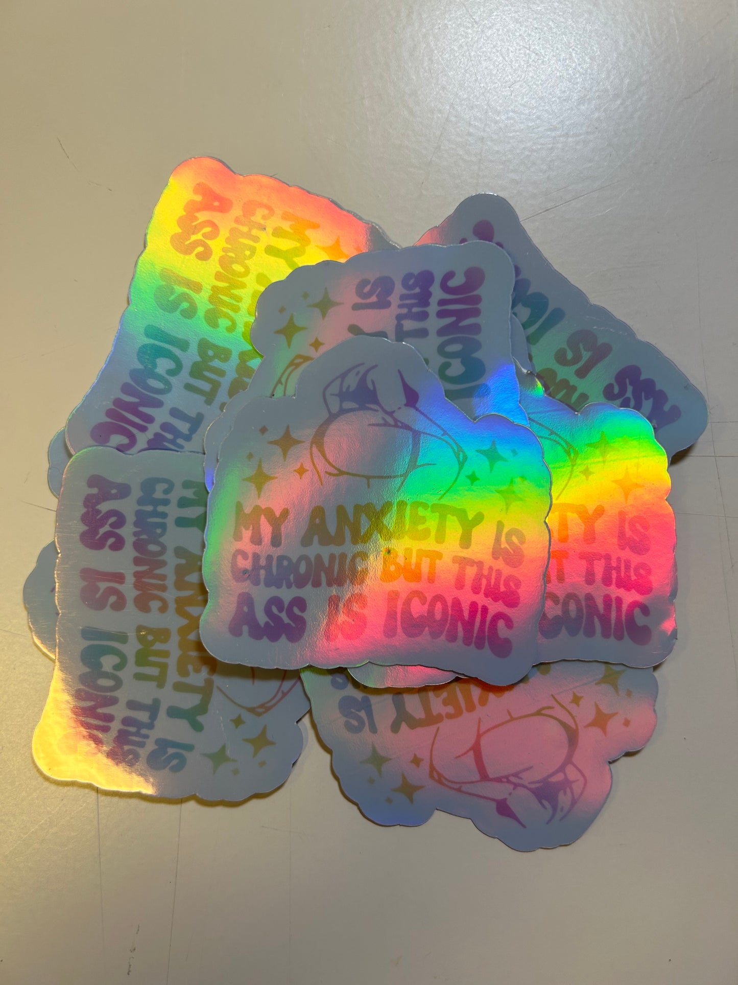 This Ass Is Iconic Holographic Sticker