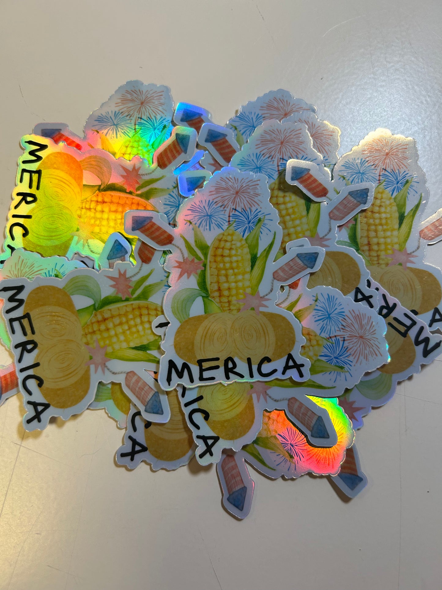 Merica Holographic Sticker