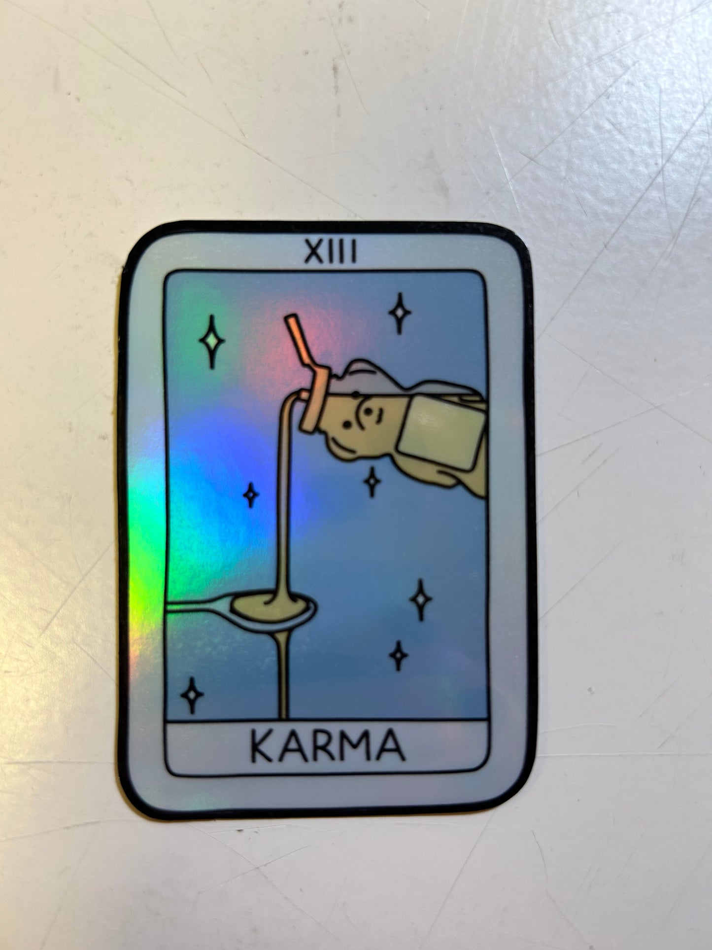 Karma Honey Holographic Sticker