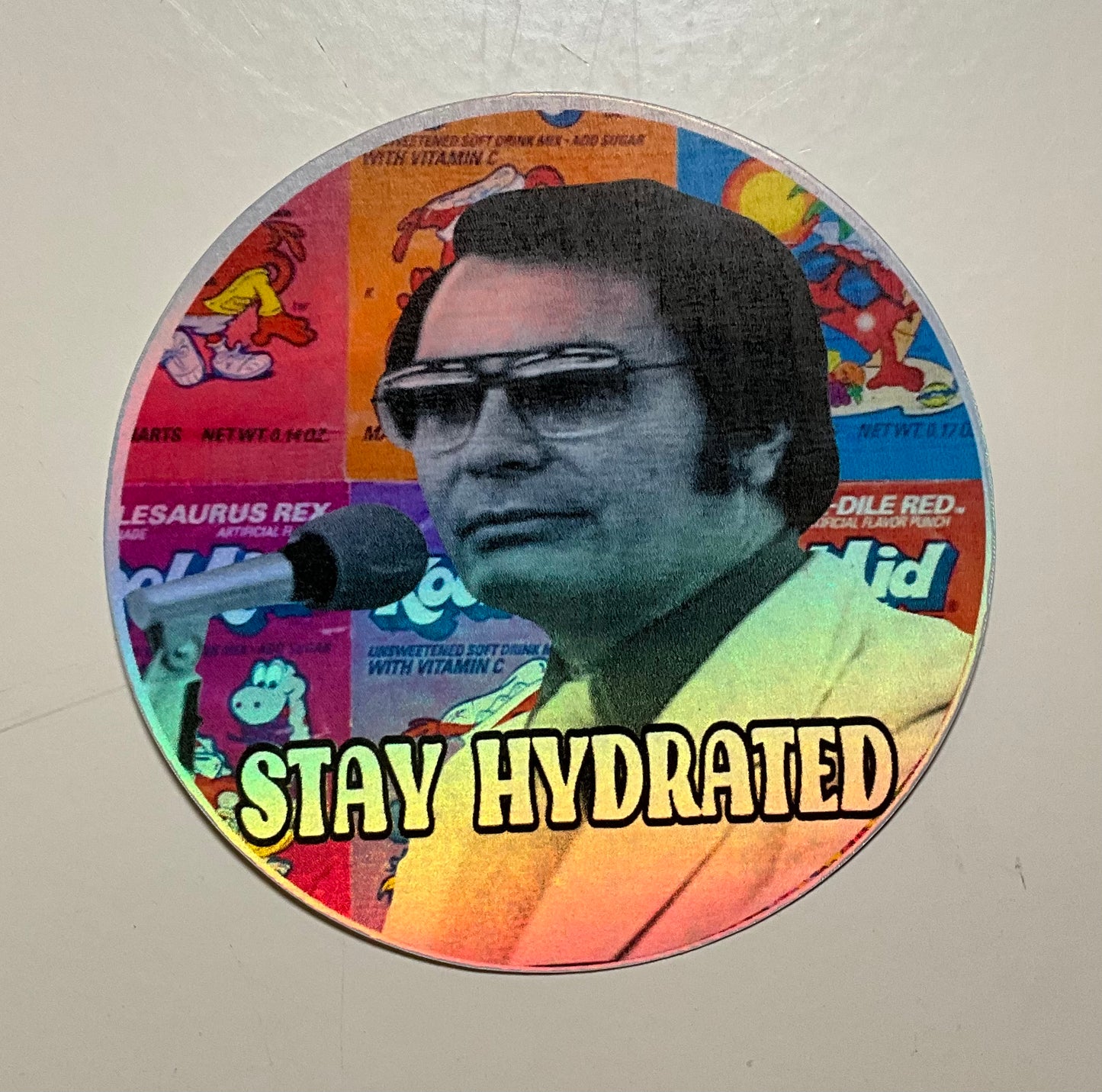 Stay Hydrated Jonestown Holographic Sticker