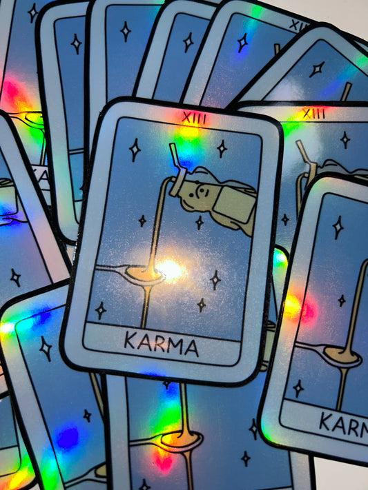 Karma Honey Holographic Sticker