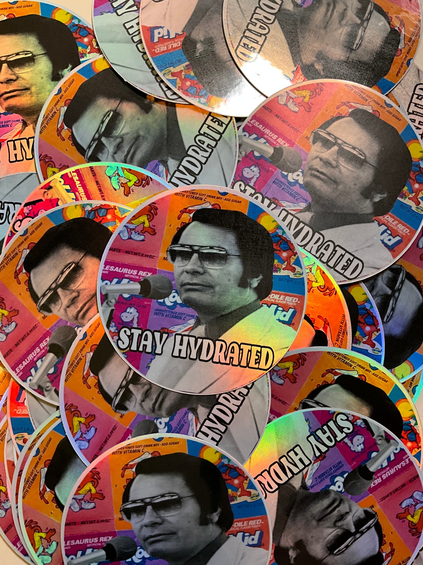 Stay Hydrated Jonestown Holographic Sticker