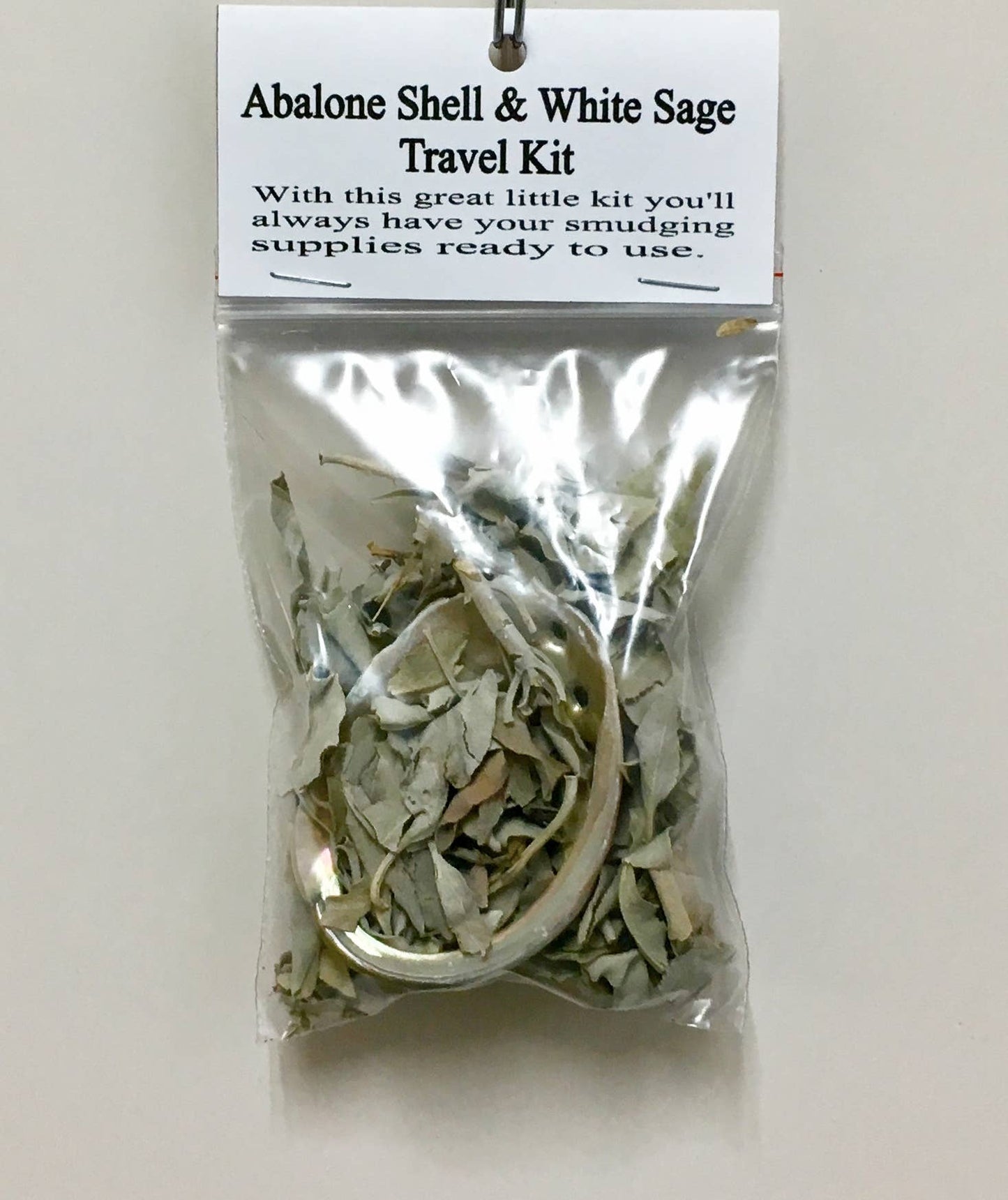 Abalone Shell & White Sage Travel Kit